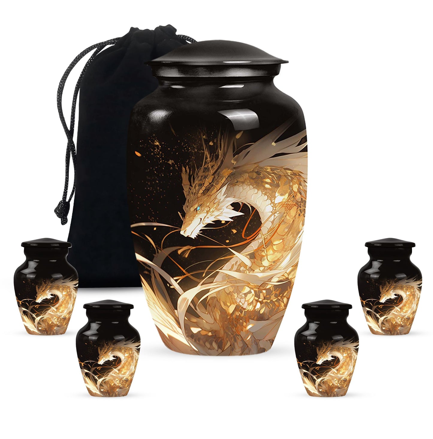  Dragon Urn Large Urn 10 Inch