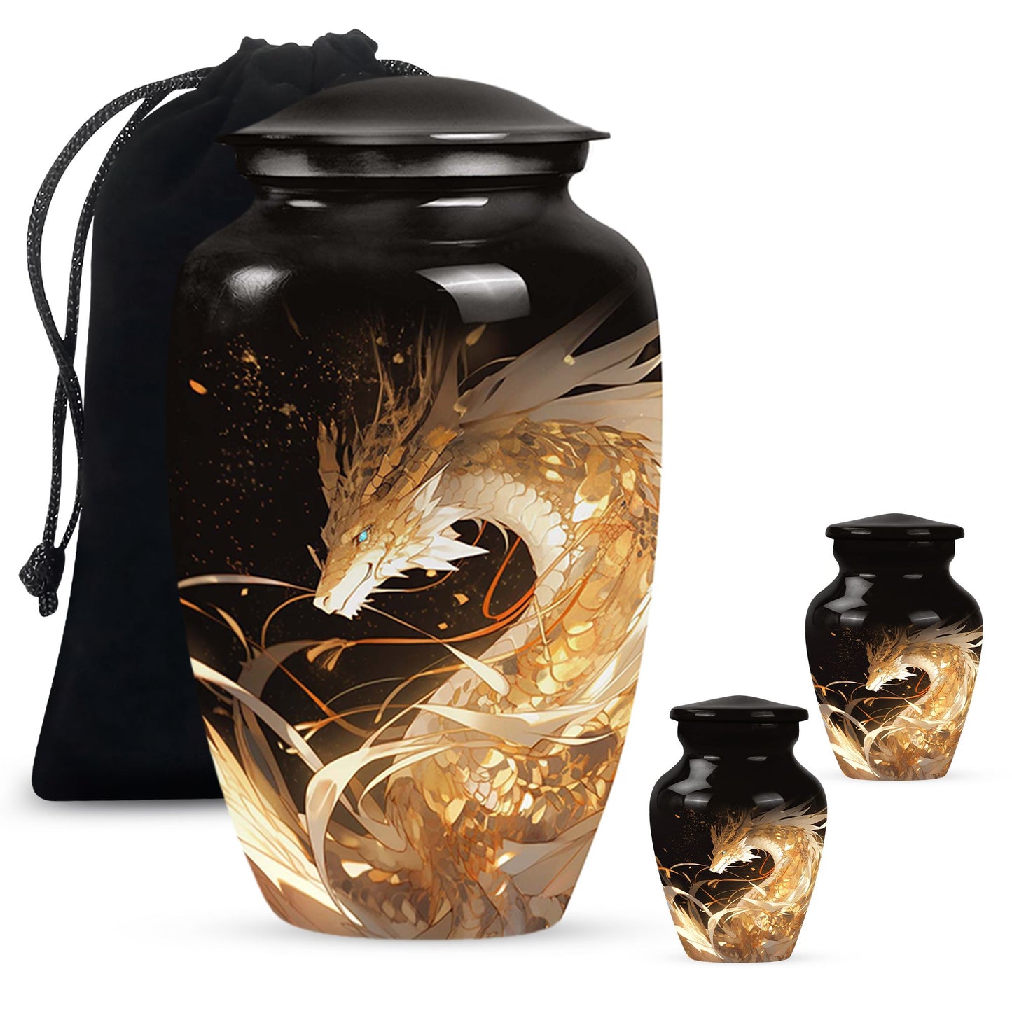  Dragon Urn Large Urn With 4 Keepsake Urn