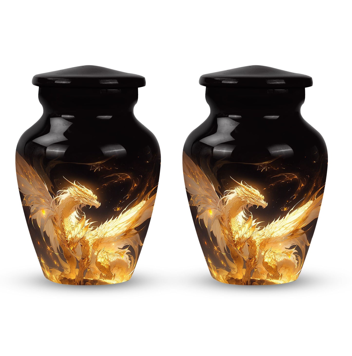  Dragon Urn 3 Inch Keepsake Pack of 4