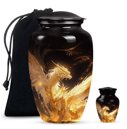  Dragon Urn Large Urn With 2 Keepsake Urn