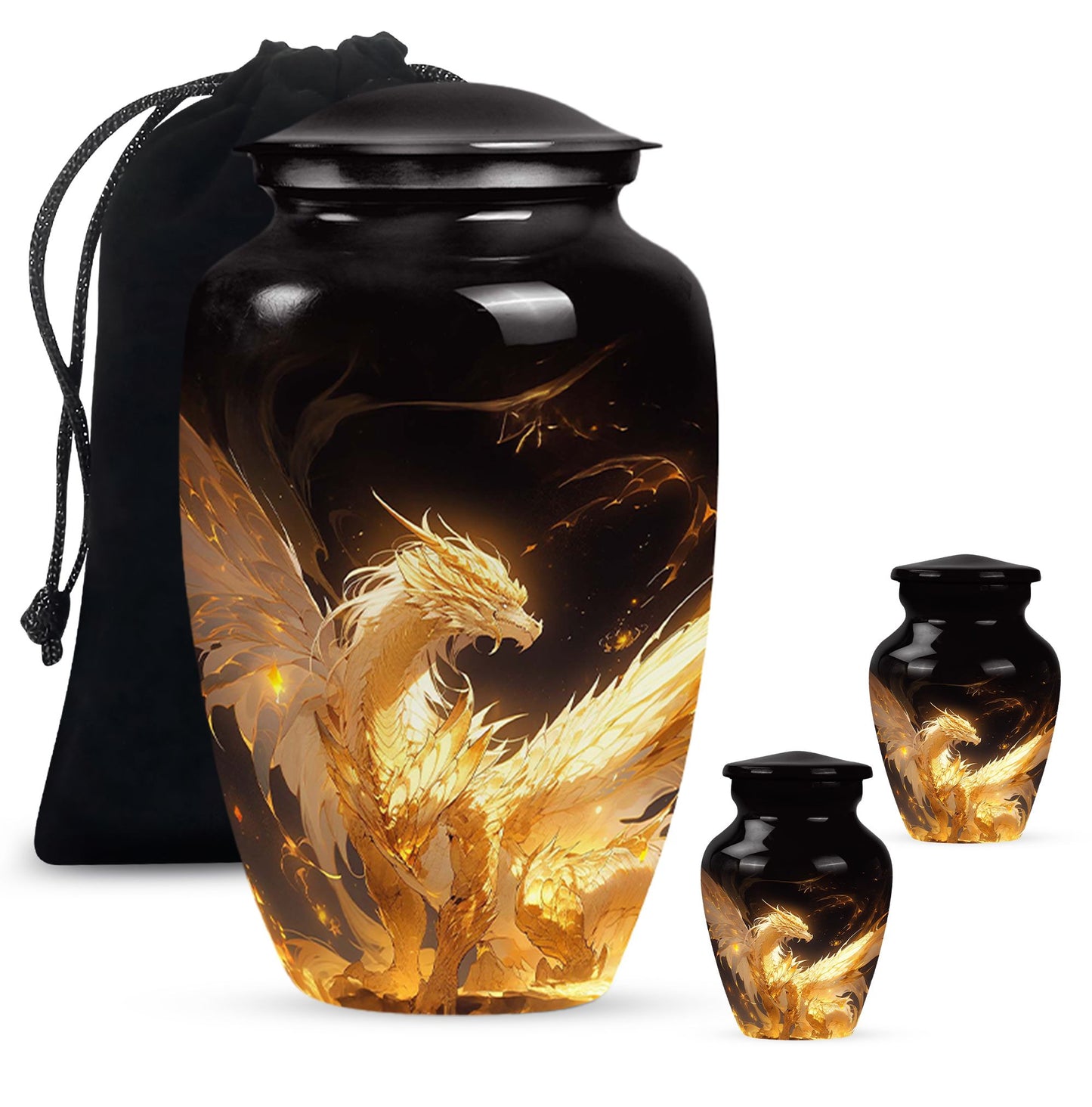  Dragon Urn Large Urn With 4 Keepsake Urn