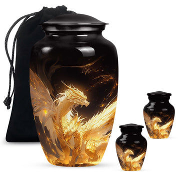 Large Urn With 2 Keepsake Urn