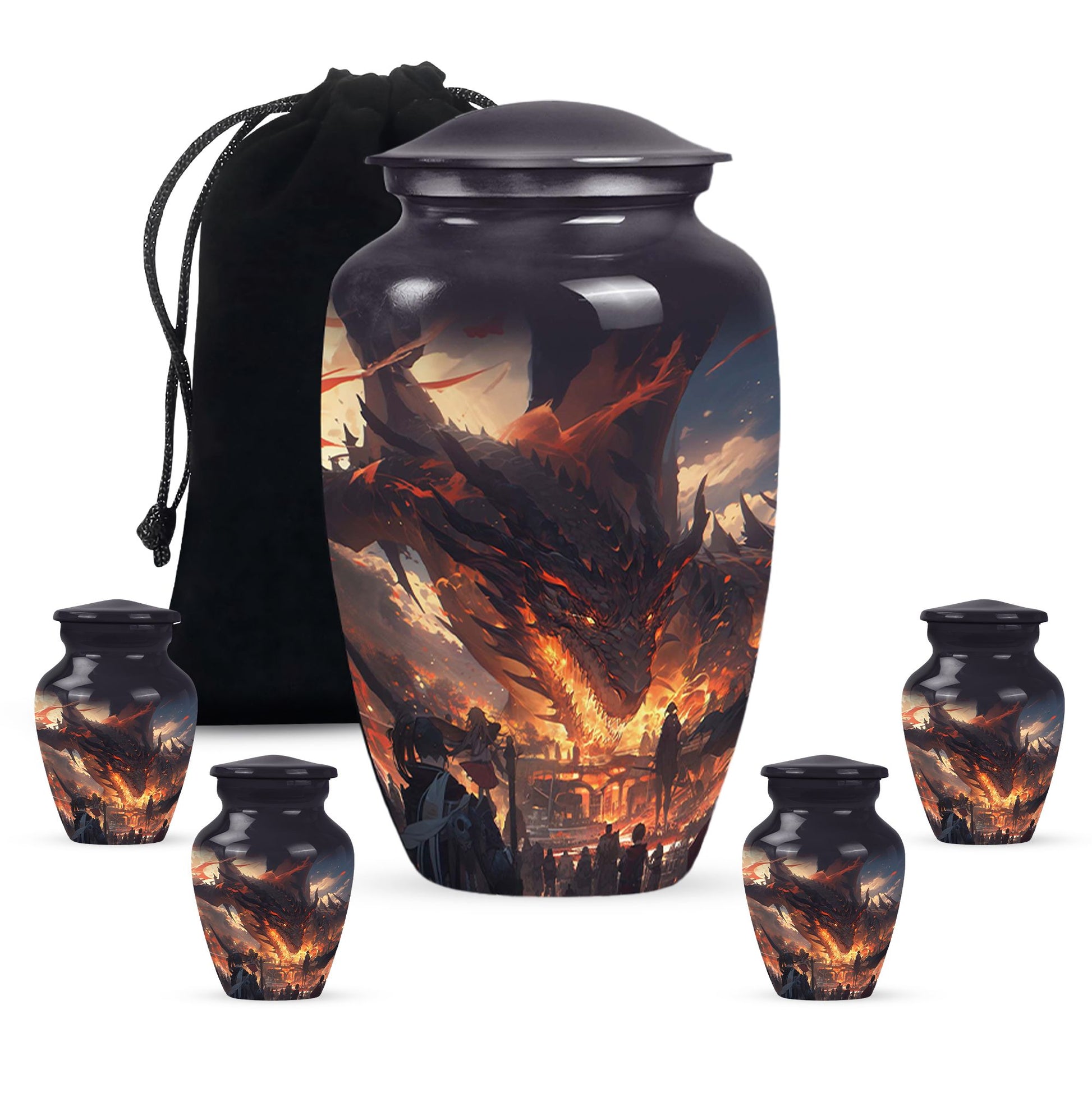 Dragon Cremation Urn for Human Ashes - Adult Urns For Men & Women