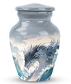 White Dragon Cremation Urn for Human Ashes - Funeral Urns For Ashes