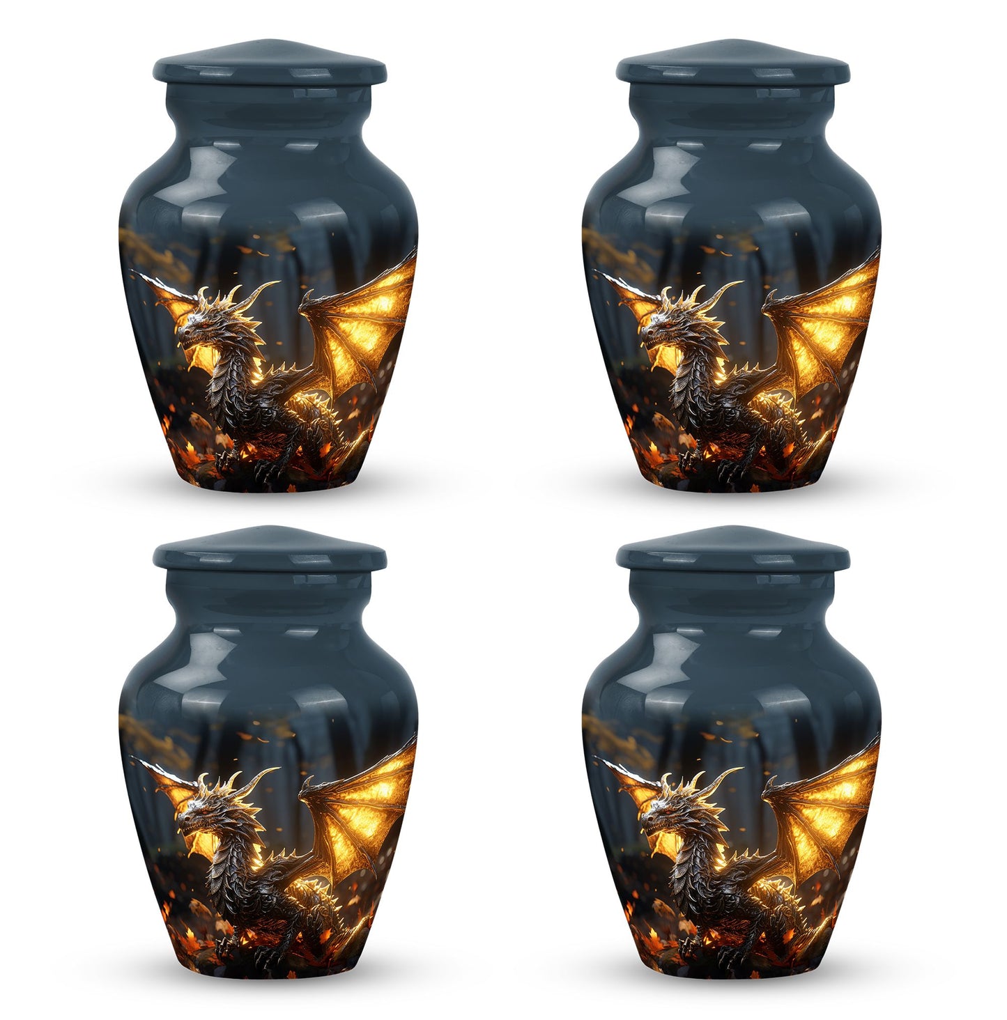 Personalized Beach Cremation Urn for Adult - 10-inch, 200 cu in - Yatskia
