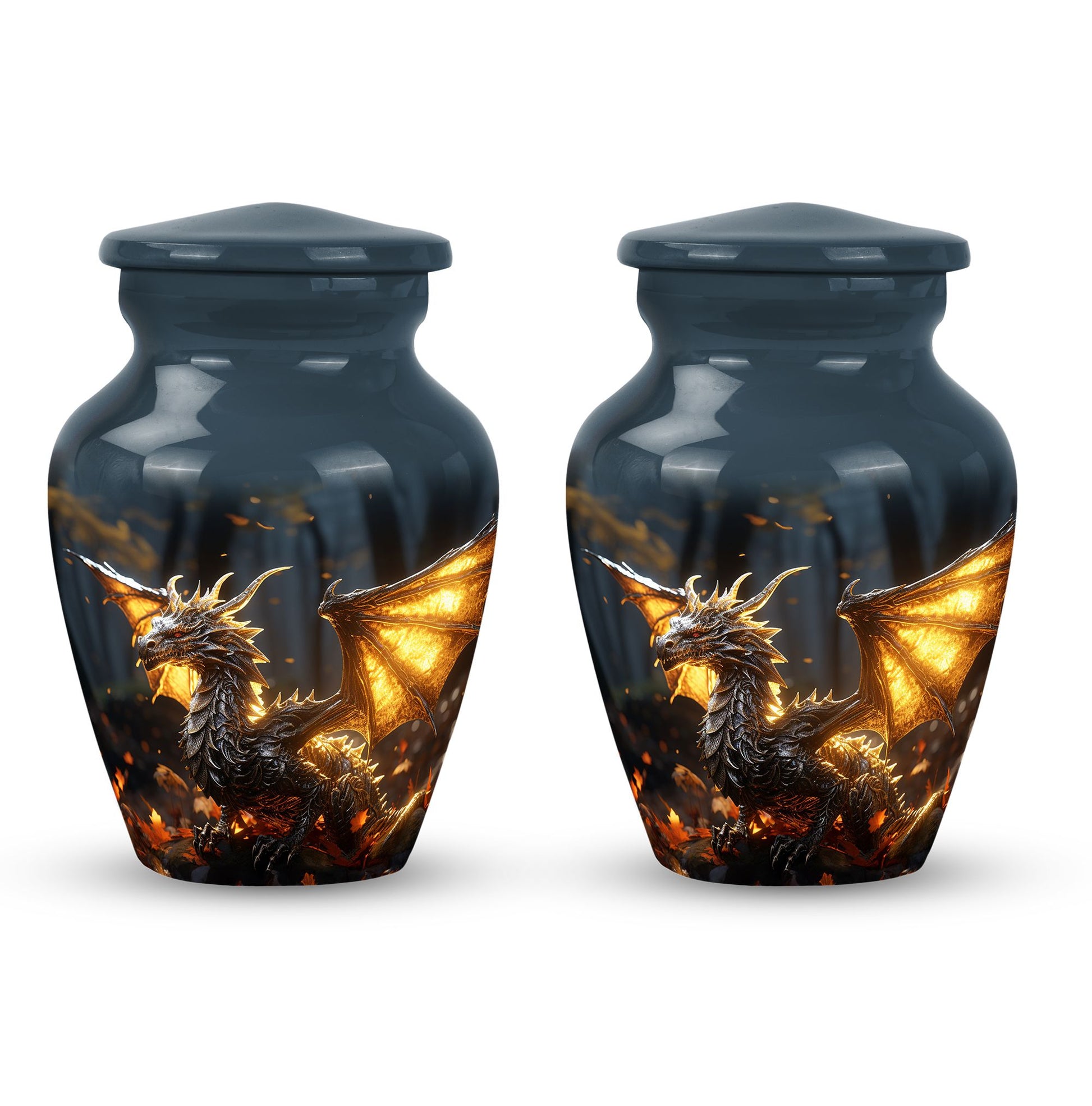 Golden Dragon Cremation Urn for Human Ashes - Funeral Urns For Adult