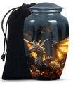 Golden Dragon Cremation Urn for Human Ashes - Funeral Urns For Adult