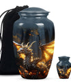 Golden Dragon Cremation Urn for Human Ashes - Funeral Urns For Adult