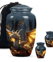 Golden Dragon Cremation Urn for Human Ashes - Funeral Urns For Adult