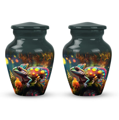 Colorful Personalized Beach Cremation Urn for Mom - 10-inch, 200 cu in - Yatskia