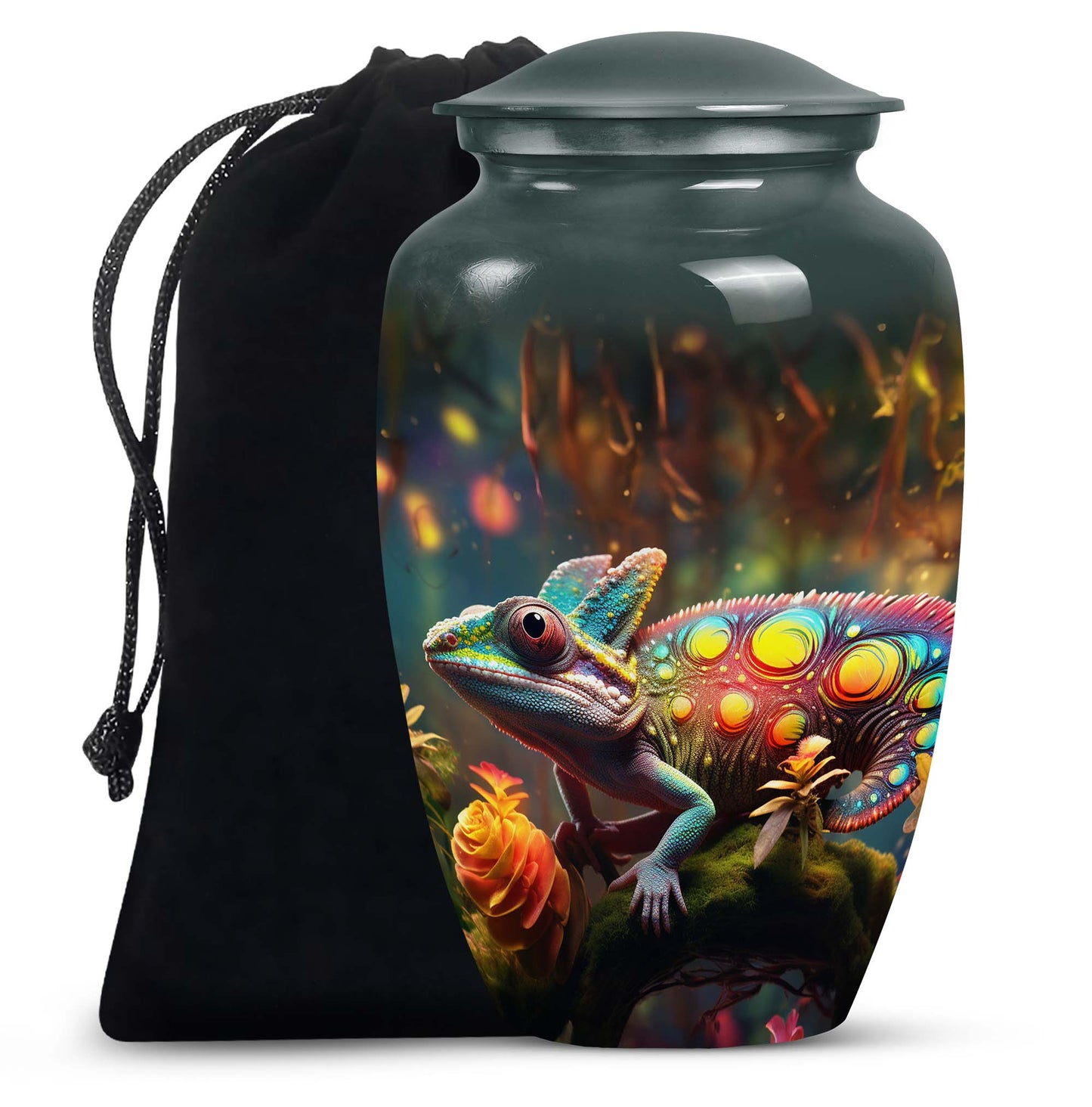 Colorful Personalized Beach Cremation Urn for Mom - 10-inch, 200 cu in - Yatskia