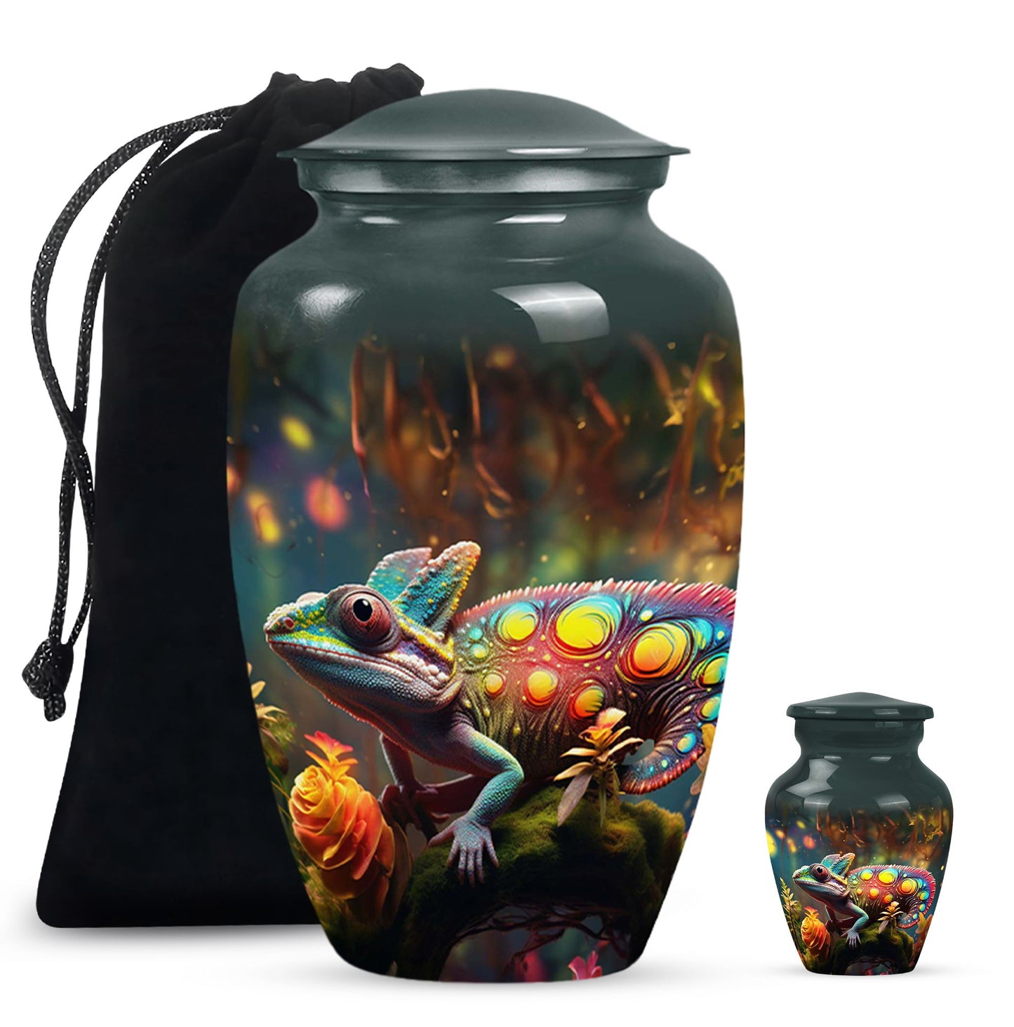 Colorful Personalized Beach Cremation Urn for Mom - 10-inch, 200 cu in - Yatskia