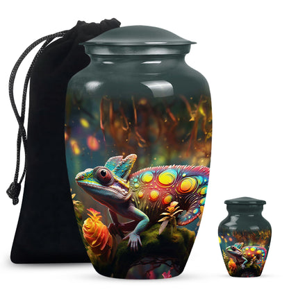 Colorful Personalized Beach Cremation Urn for Mom - 10-inch, 200 cu in - Yatskia