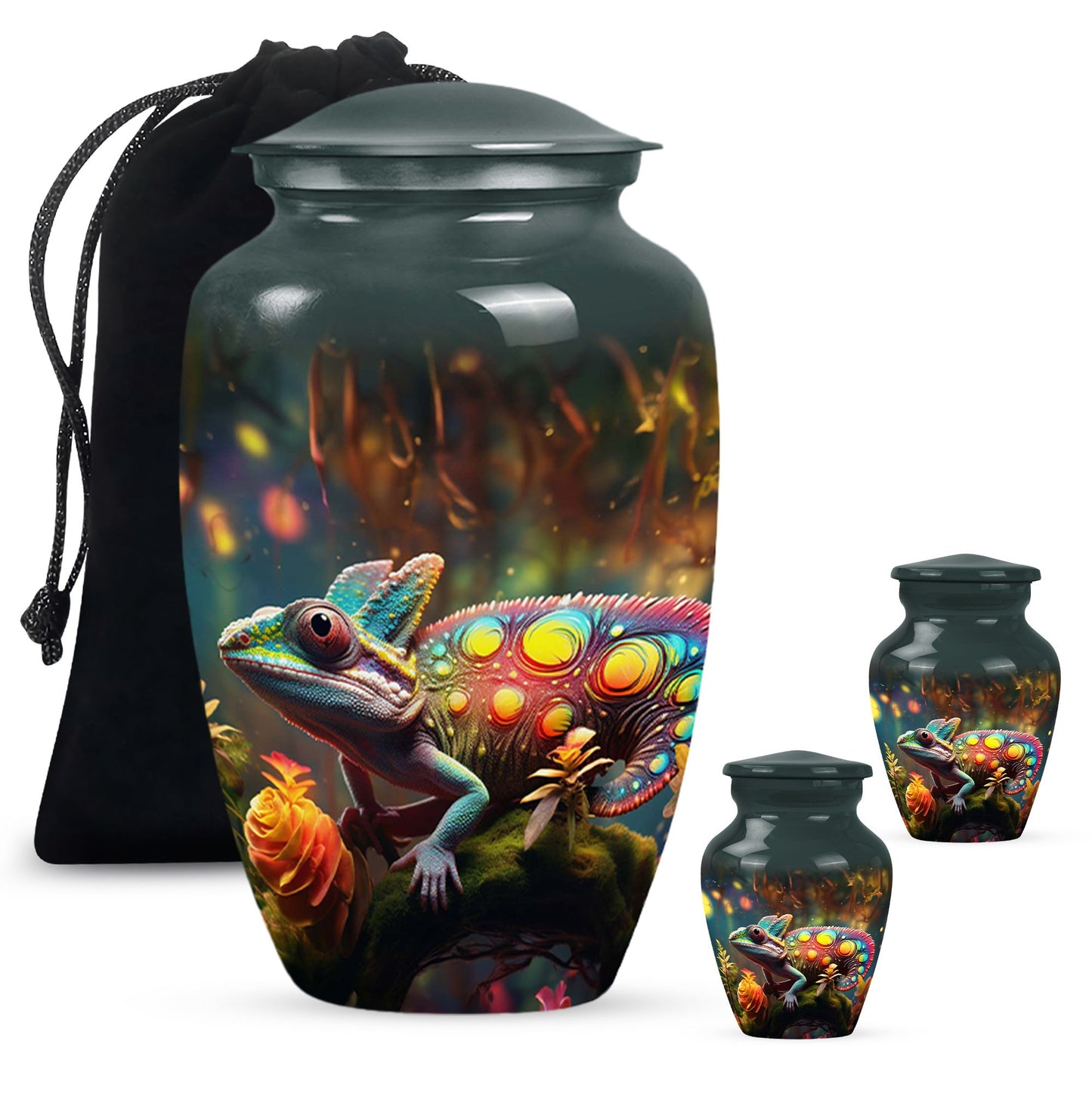 Colorful Personalized Beach Cremation Urn for Mom - 10-inch, 200 cu in - Yatskia