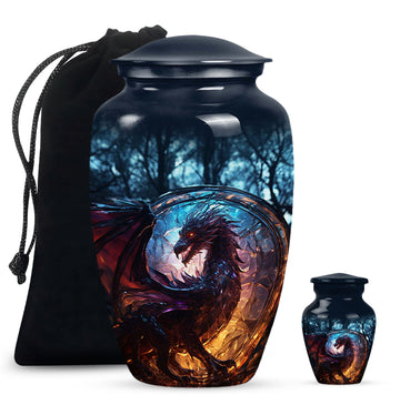 Large Urn With 1 Keepsake Urn