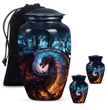 Large Urn With 2 Keepsake Urn