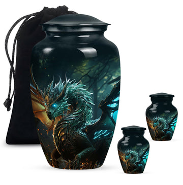 Large Urn With 2 Keepsake Urn
