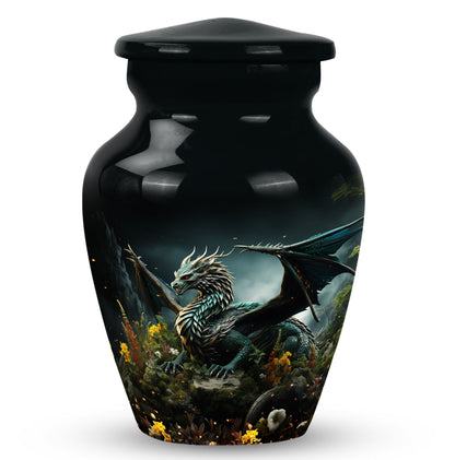 Wood Beach Cremation Urn for Human Ashes - 10-inch, 200 cu in - Yatskia