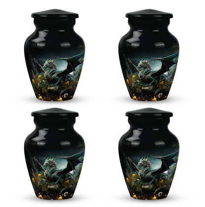 Wood Beach Cremation Urn for Human Ashes - 10-inch, 200 cu in - Yatskia