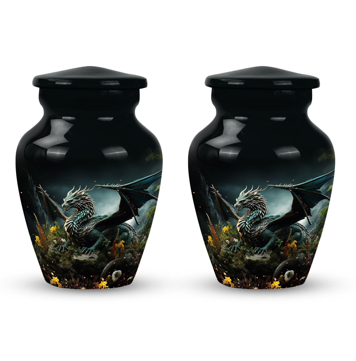 Wood Beach Cremation Urn for Human Ashes - 10-inch, 200 cu in - Yatskia