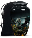 Dragon Of Enchanted Woods - Dragon Urns Funeral Large  Urns