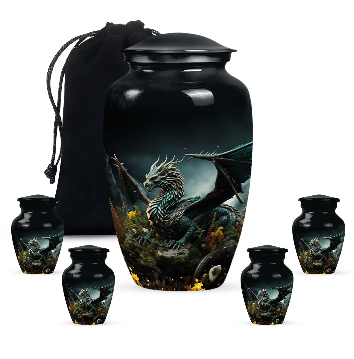 Wood Beach Cremation Urn for Human Ashes - 10-inch, 200 cu in - Yatskia