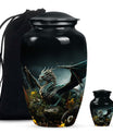 Dragon Of Enchanted Woods - Dragon Urns Funeral Large  Urns