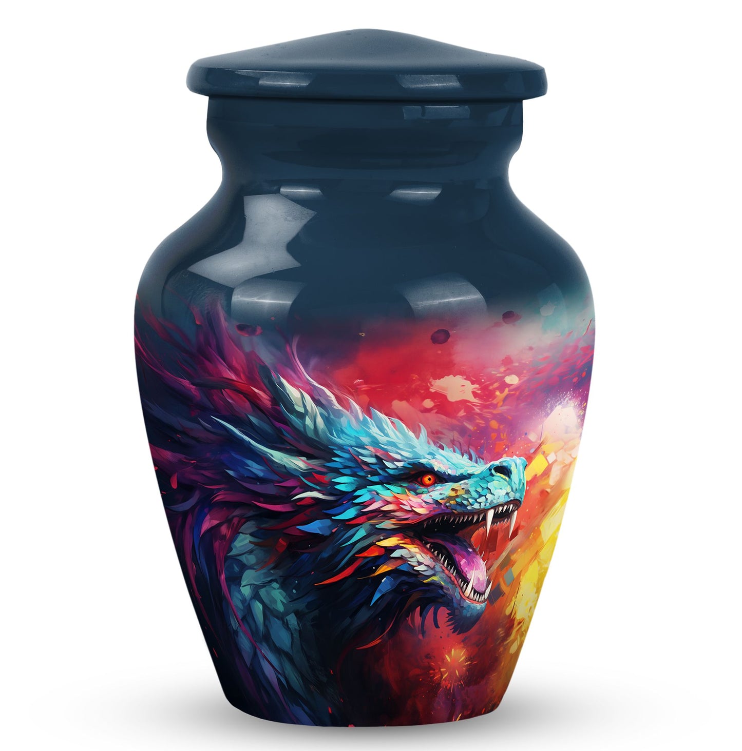Colorful Dragon Urn - Dragon Urns Funeral Large Cremation Urns For Ashes