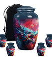 Colorful Dragon Urn - Dragon Urns Funeral Large Cremation Urns For Ashes