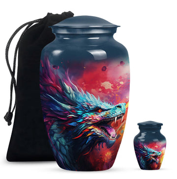 Large Urn With 1 Keepsake Urn