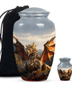 Golden Dragon Cremation Urn for Human Ashes - Large Urn For Mom