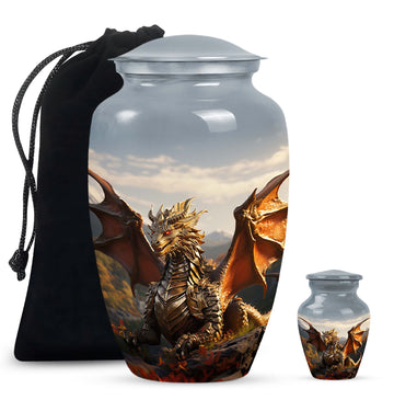 Large Urn With 1 Keepsake Urn