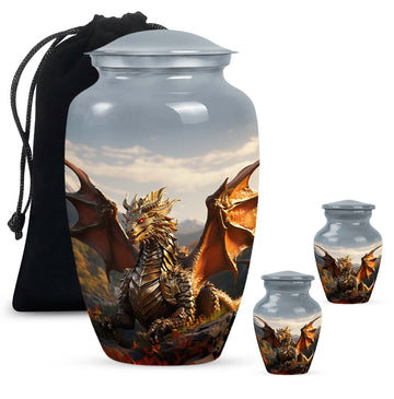 Large Urn With 2 Keepsake Urn