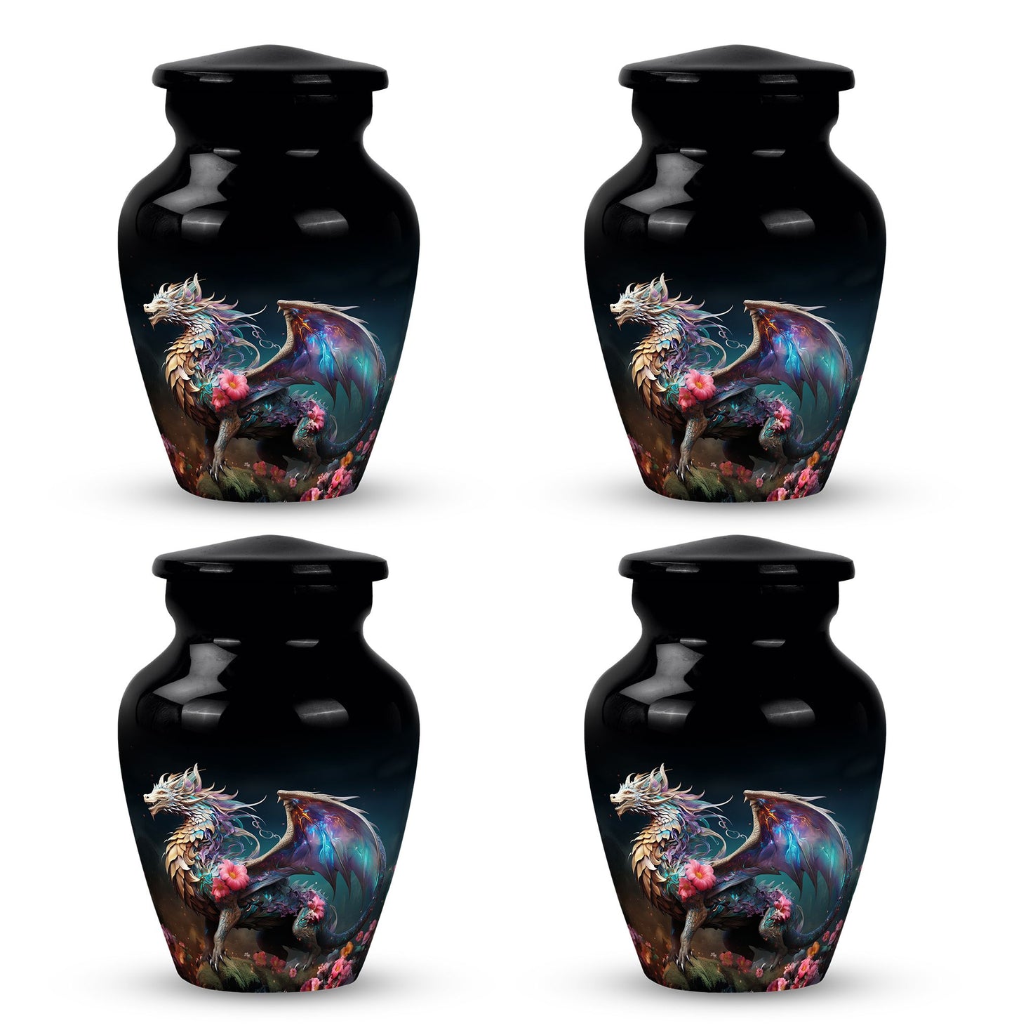 Colorful Dragon Urn For Sale - Dragon Urns Funeral Large Cremation Urns