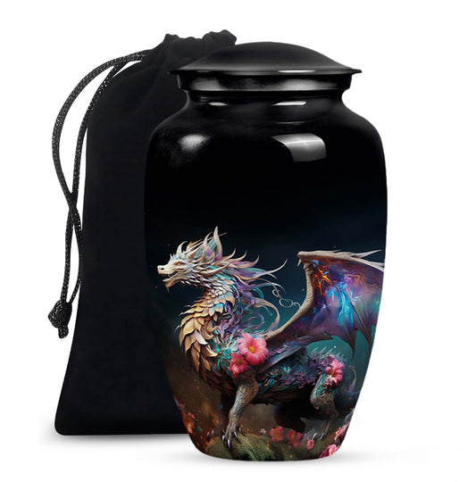 Colorful Dragon Urn For Sale - Dragon Urns Funeral Large Cremation Urns