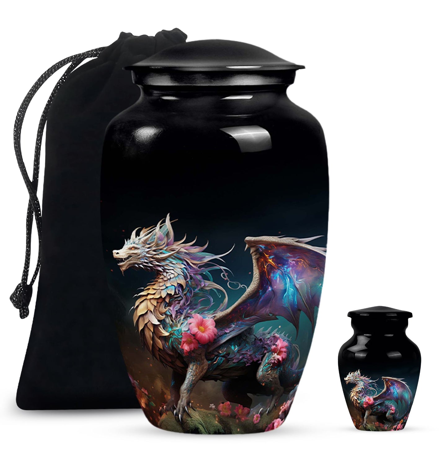 Colorful Dragon Urn For Sale - Dragon Urns Funeral Large Cremation Urns
