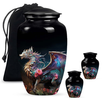 Large Urn With 2 Keepsake Urn