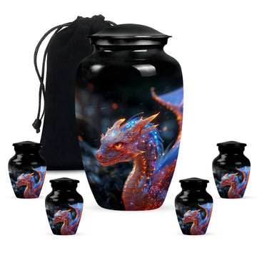 Large Urn With 4 Keepsake Urn