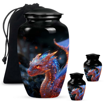 Large Urn With 2 Keepsake Urn