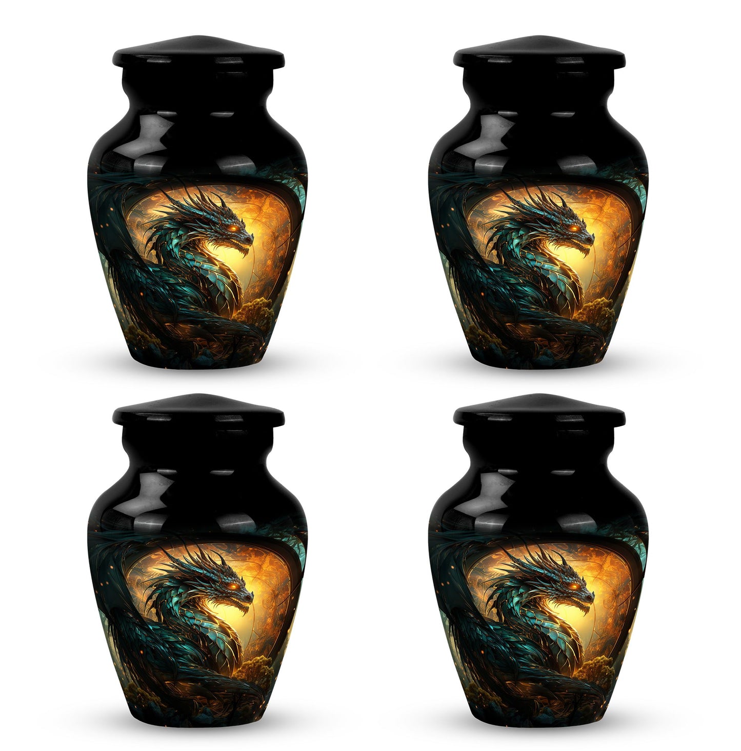 Personalized Beach Cremation Urn for Adult - 10-inch, 200 cu in - Yatskia