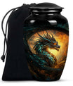 Dragon Fire Cremation Urn for Human Ashes - Burial Urns For Adult