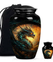 Dragon Fire Cremation Urn for Human Ashes - Burial Urns For Adult