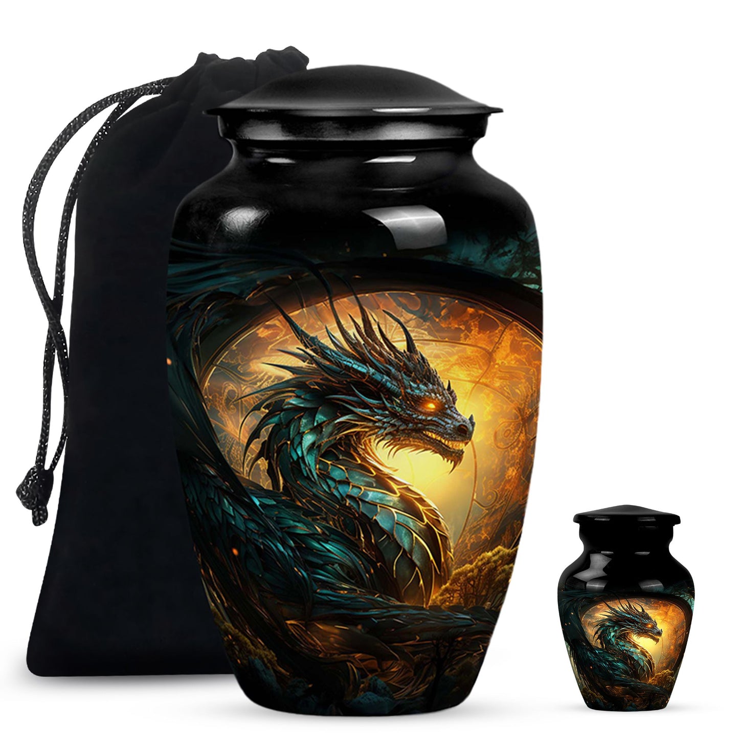 Personalized Beach Cremation Urn for Adult - 10-inch, 200 cu in - Yatskia