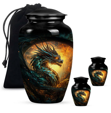 Large Urn With 2 Keepsake Urn