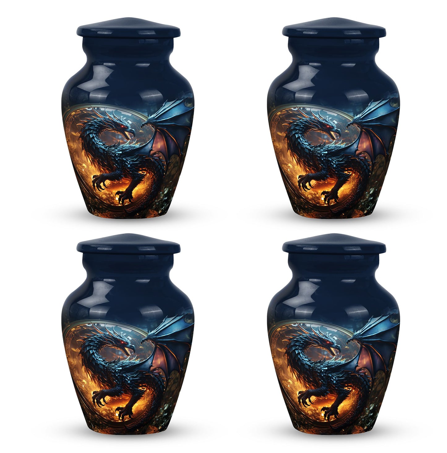 Personalized Beach Cremation Urn for Human Ashes - 10-inch, 200 cu in - Yatskia