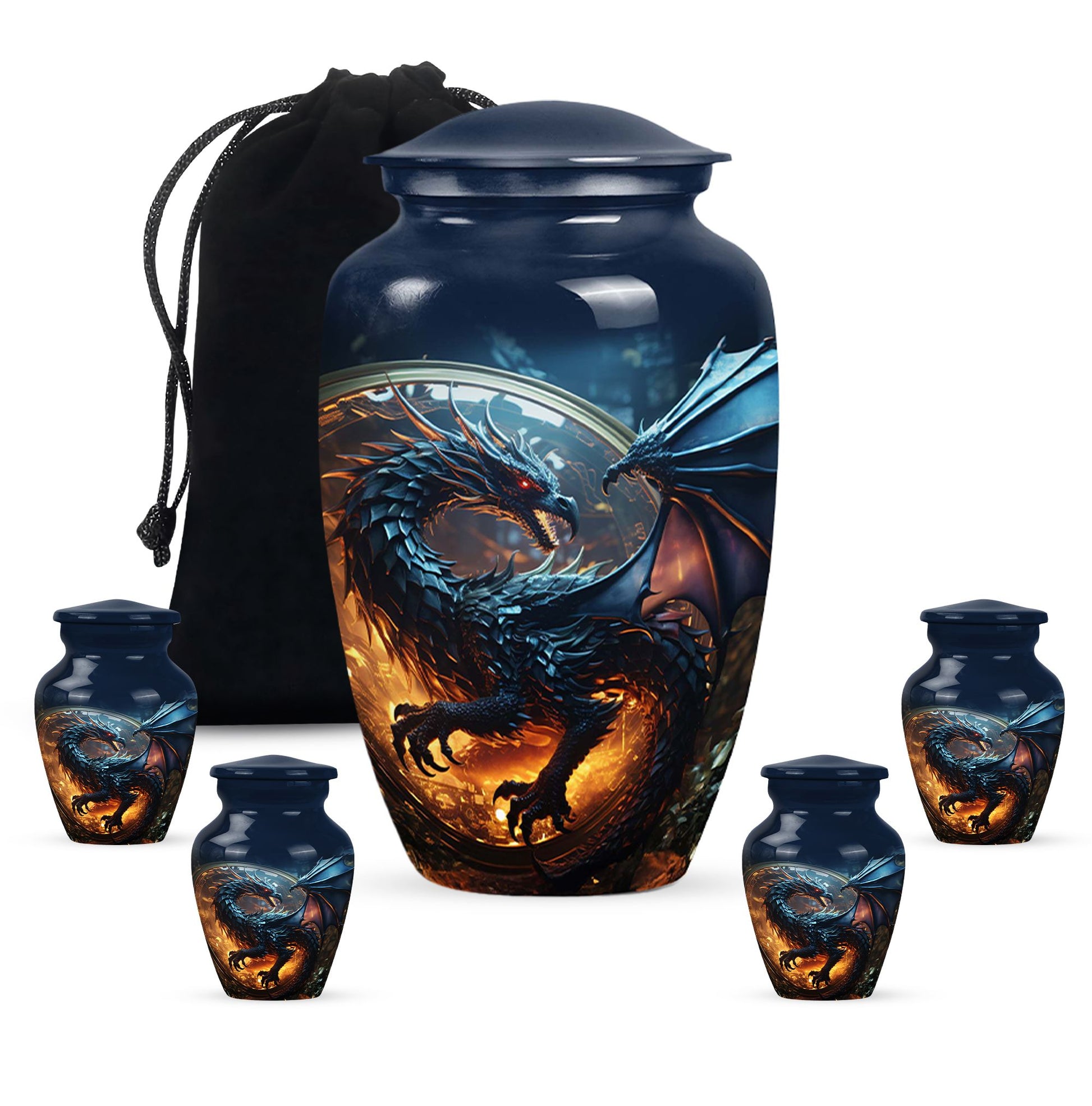 Dragon Memorial Urn - Dragon Urns Funeral Large Cremation Urns