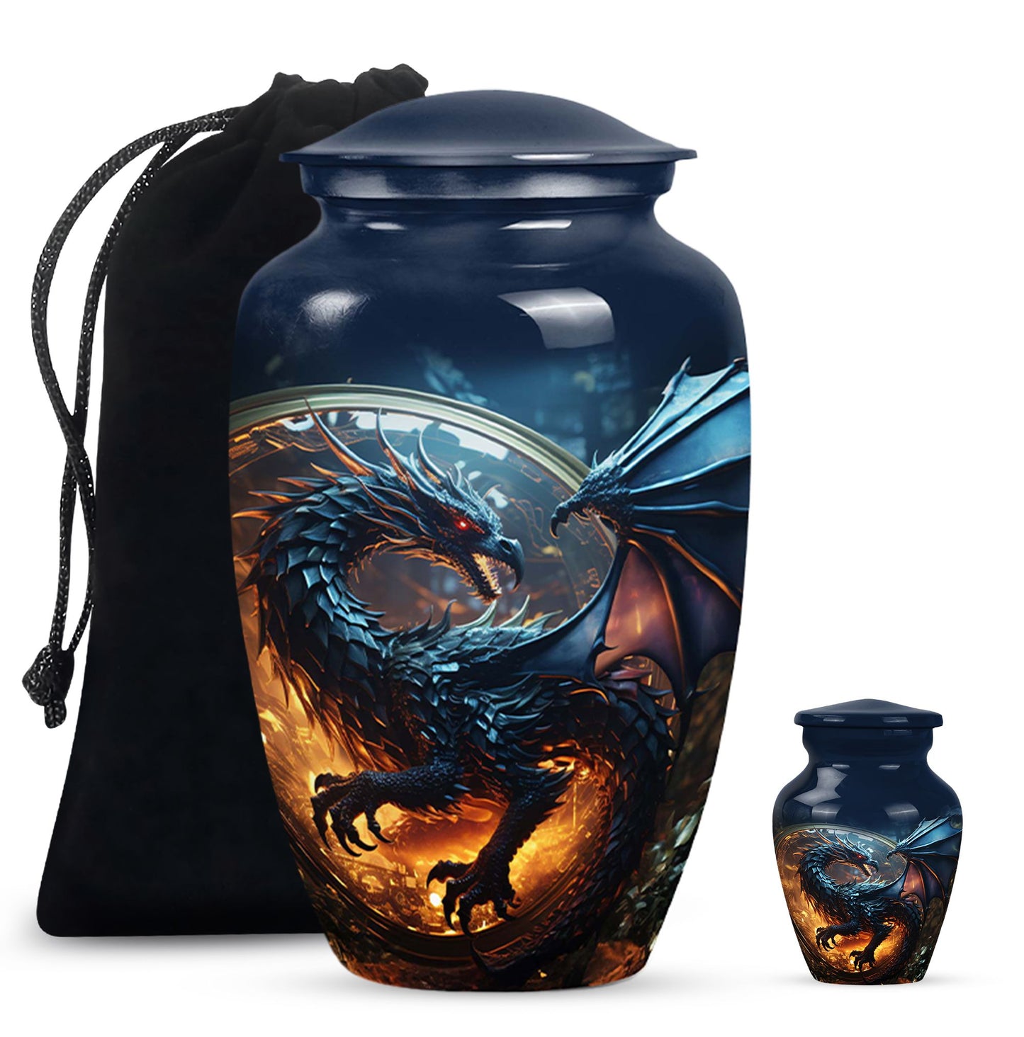 Personalized Beach Cremation Urn for Human Ashes - 10-inch, 200 cu in - Yatskia