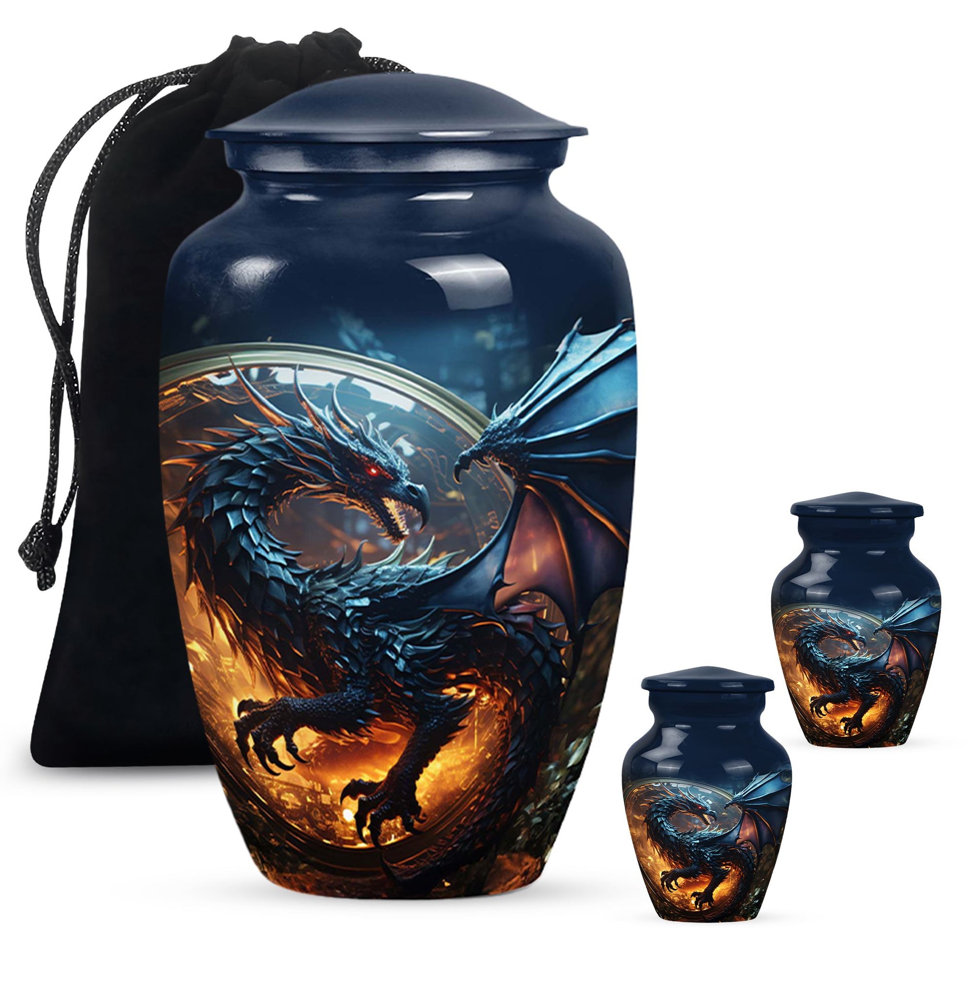 Dragon Memorial Urn - Dragon Urns Funeral Large Cremation Urns