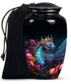 Dragon Moonlit Roses Urn - Dragon Urns Funeral Large  Urns