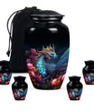 Dragon Moonlit Roses Urn - Dragon Urns Funeral Large  Urns